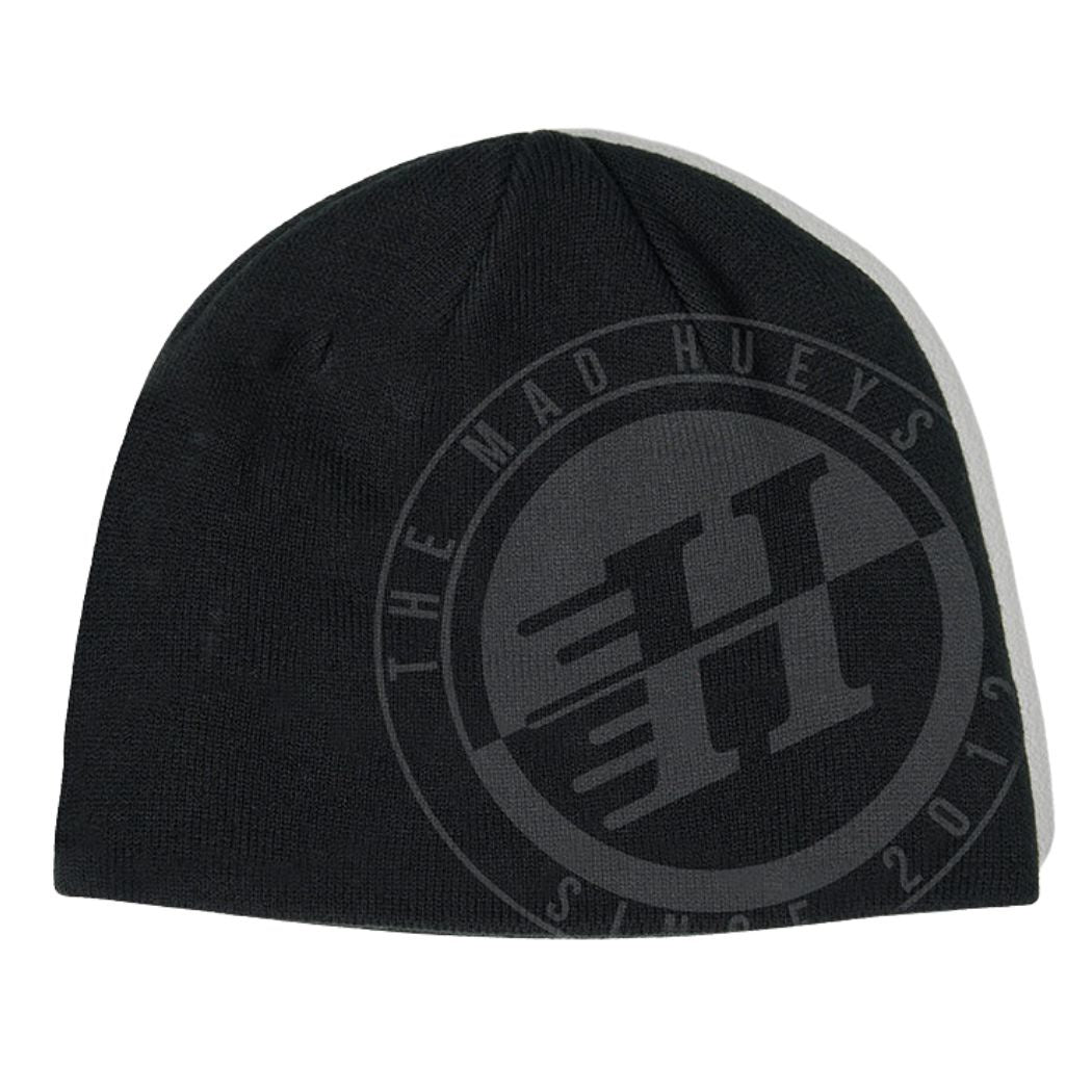 The Mad Hueys H Series Split Straight Beanie Black