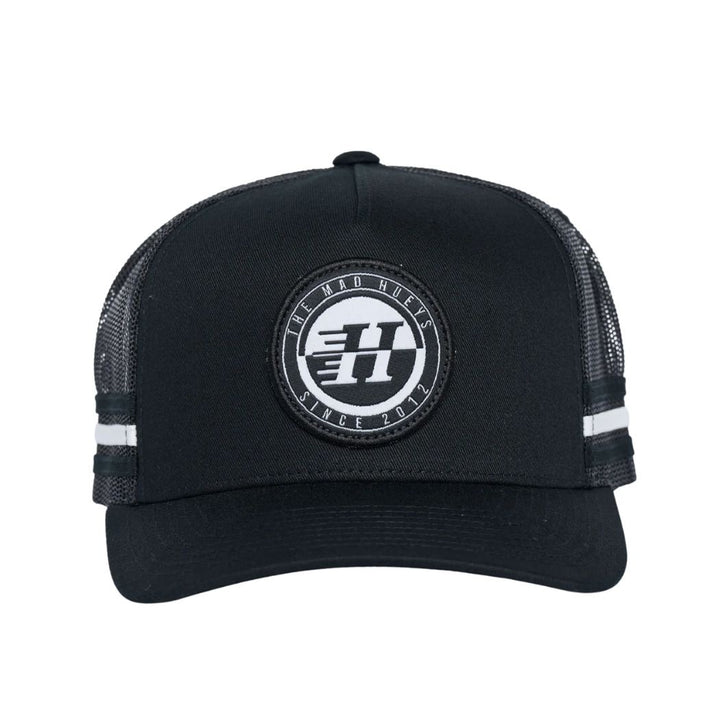 The Mad Hueys H Series Split Twill Trucker Black