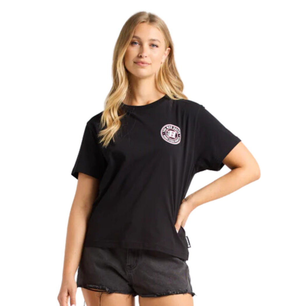 The Mad Hueys H Series Womens Tee VIntage Black 