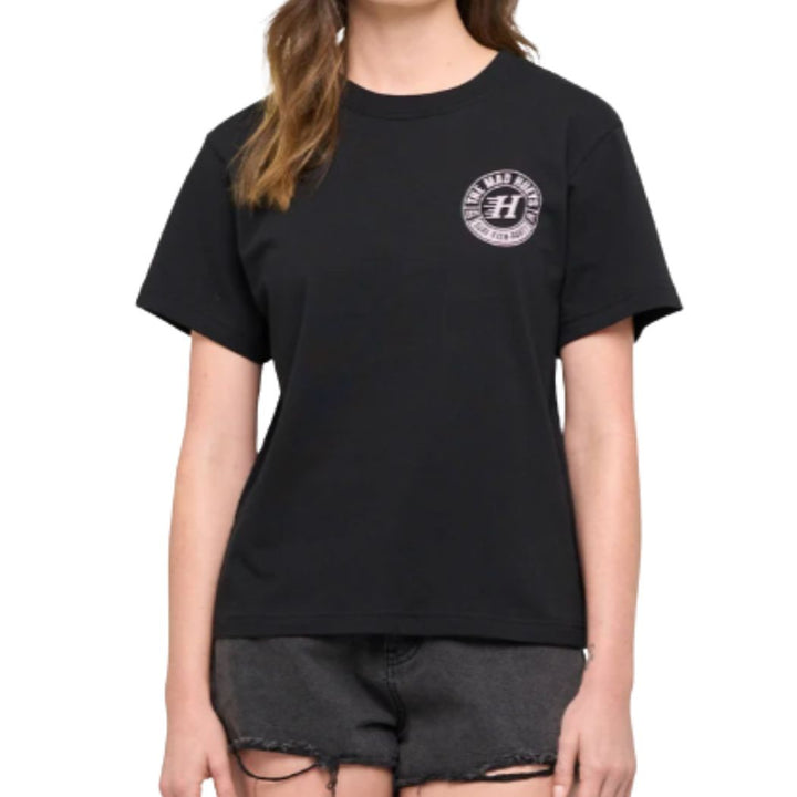 The Mad Hueys Living Hueys Womens Tee Black