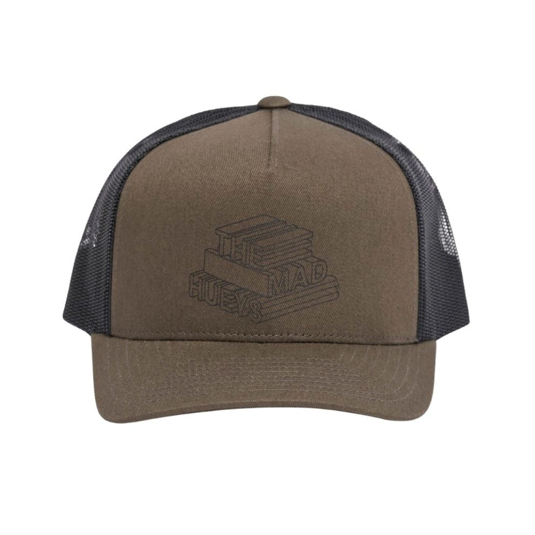 The Mad Hueys Youth Letter Twill Trucker Olive