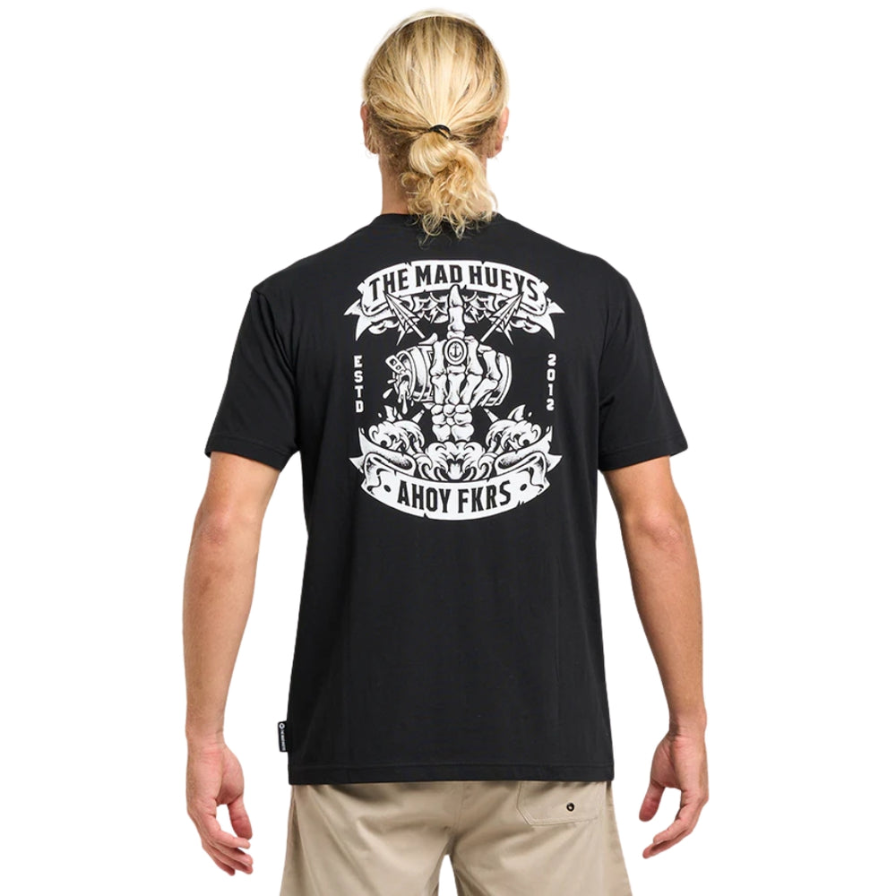 The Mad Hueys Ahoy Fkrs Storm Tee Black