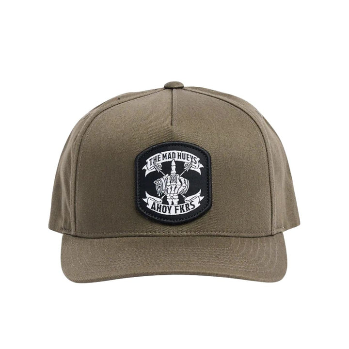 The Mad Hueys Ahoy Fkrs Storm Twill Snapback Olive