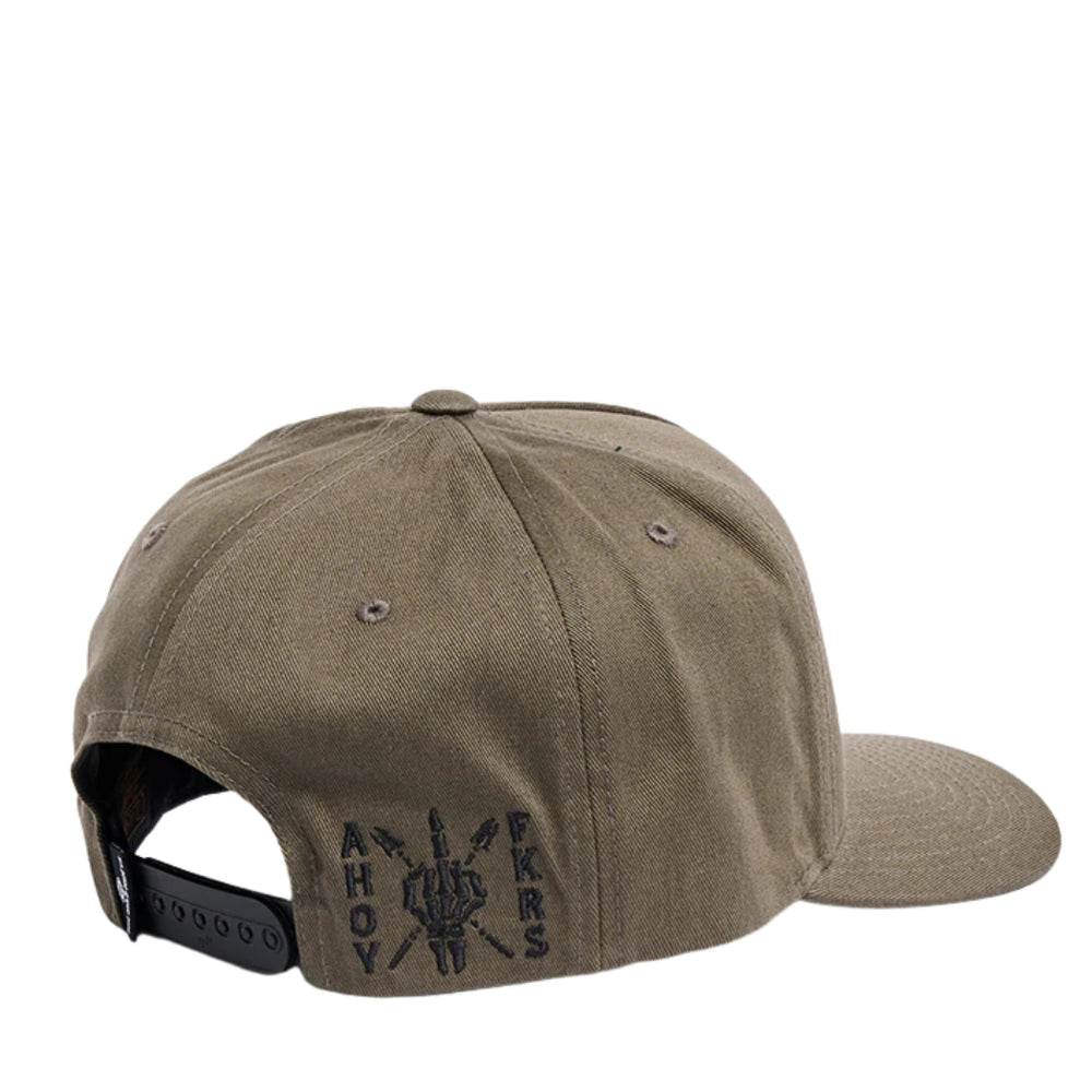 The Mad Hueys Ahoy Fkrs Storm Twill Snapback Olive