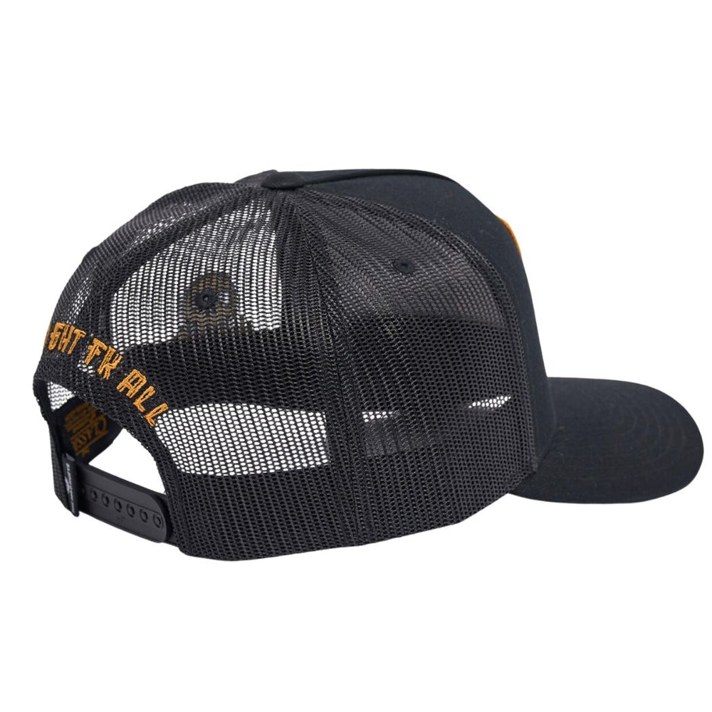 The Mad Hueys Caught Fk Skull Twill Trucker Black