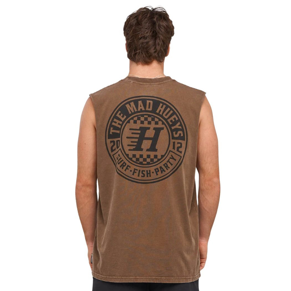 The Mad Hueys Checker Hueys Muscle Walnut Washed