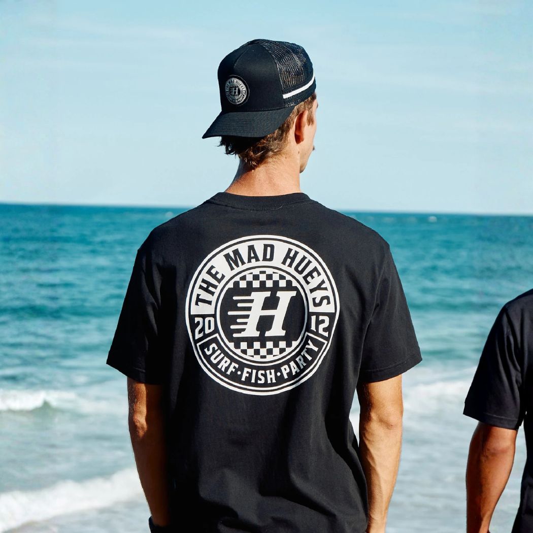 The Mad Hueys Checker Hueys Tee Black