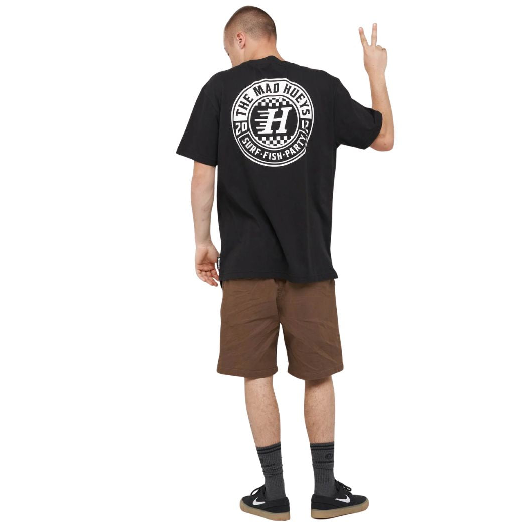 The Mad Hueys Checker Hueys Tee Black