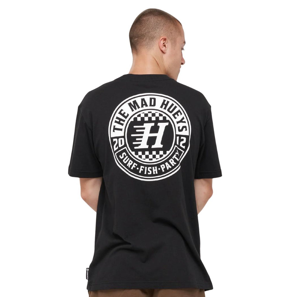 The Mad Hueys Checker Hueys Tee Black