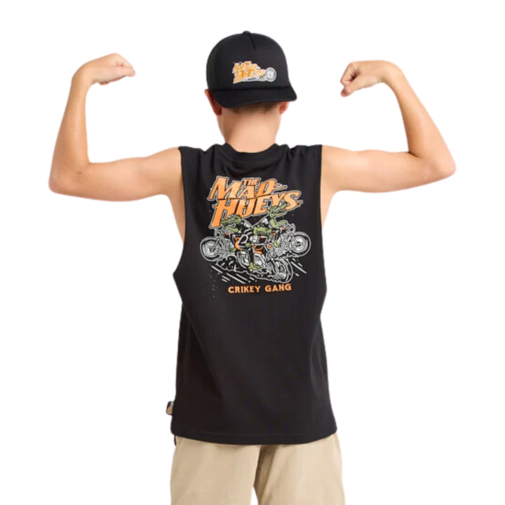 The Mad Hueys Crikey Gang Youth Muscle Black  