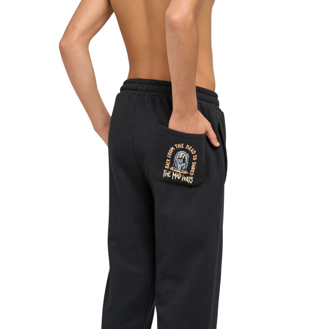 The Mad Hueys Dead Shred Youth Trackpant Black