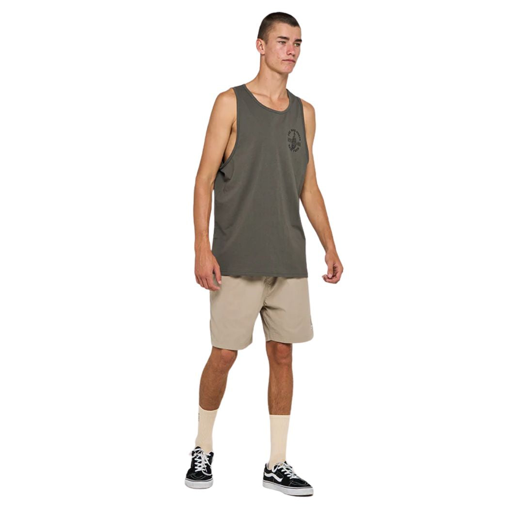 The Mad Hueys Fkrs Ahoy Tank Charcoal