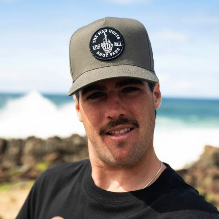 The Mad Hueys Fkrs Ahoy Twill Snapback Olive