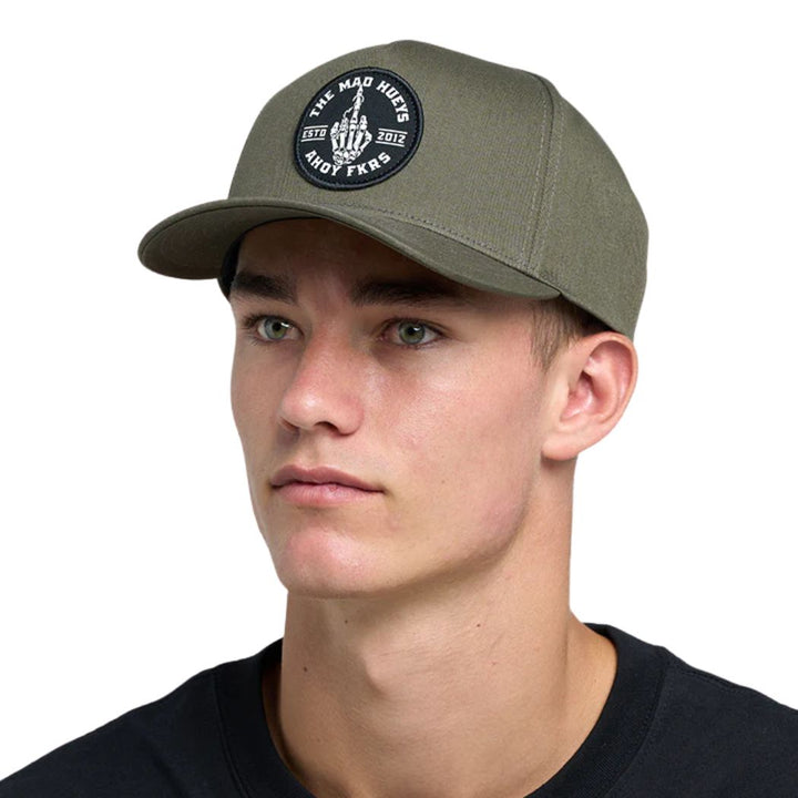 The Mad Hueys Fkrs Ahoy Twill Snapback Olive