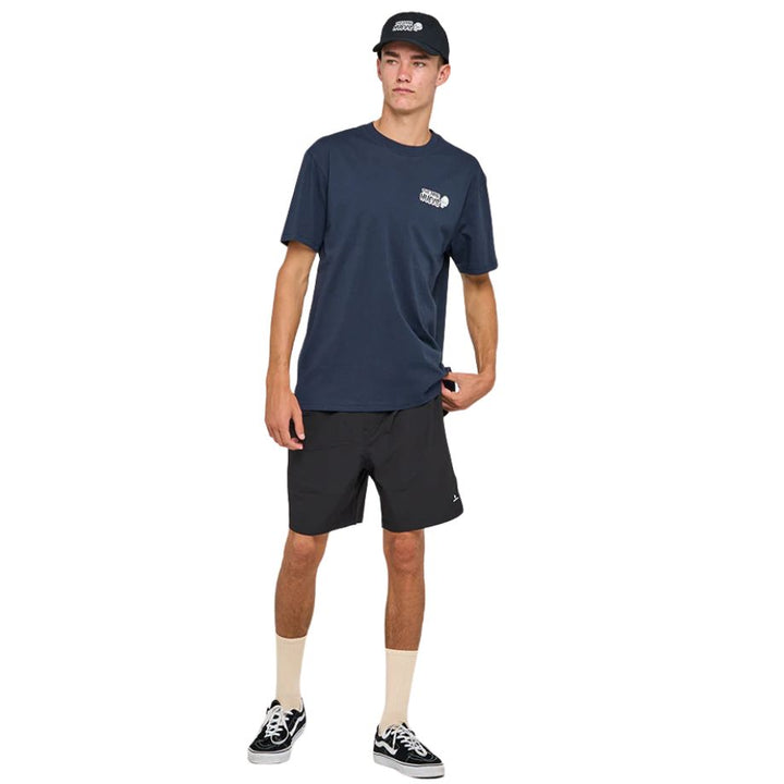 The Mad Hueys Foaming At The Mouth Tee Navy