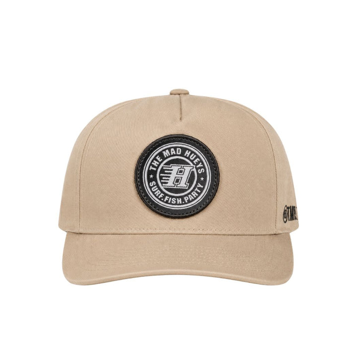 The Mad Hueys H Series Split Twill Snapback Tan