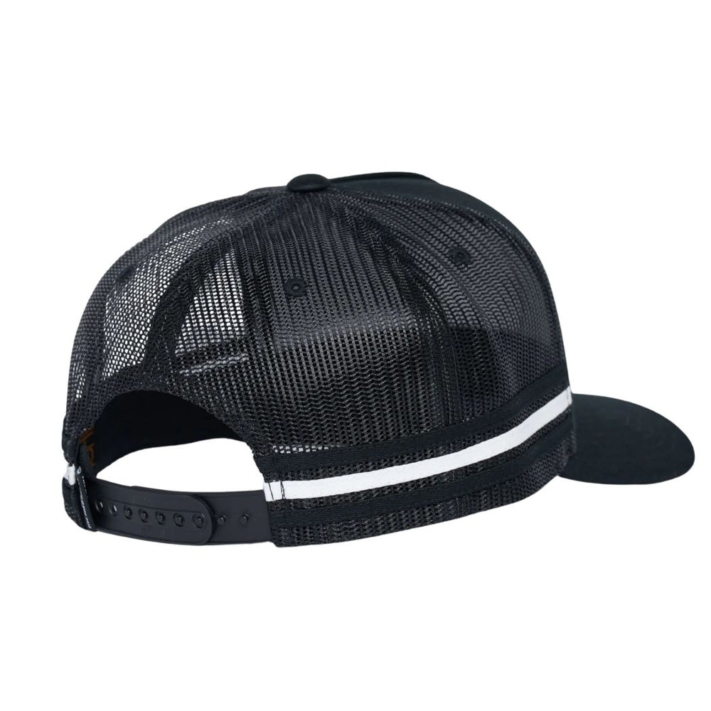 The Mad Hueys H Series Split Twill Trucker Black