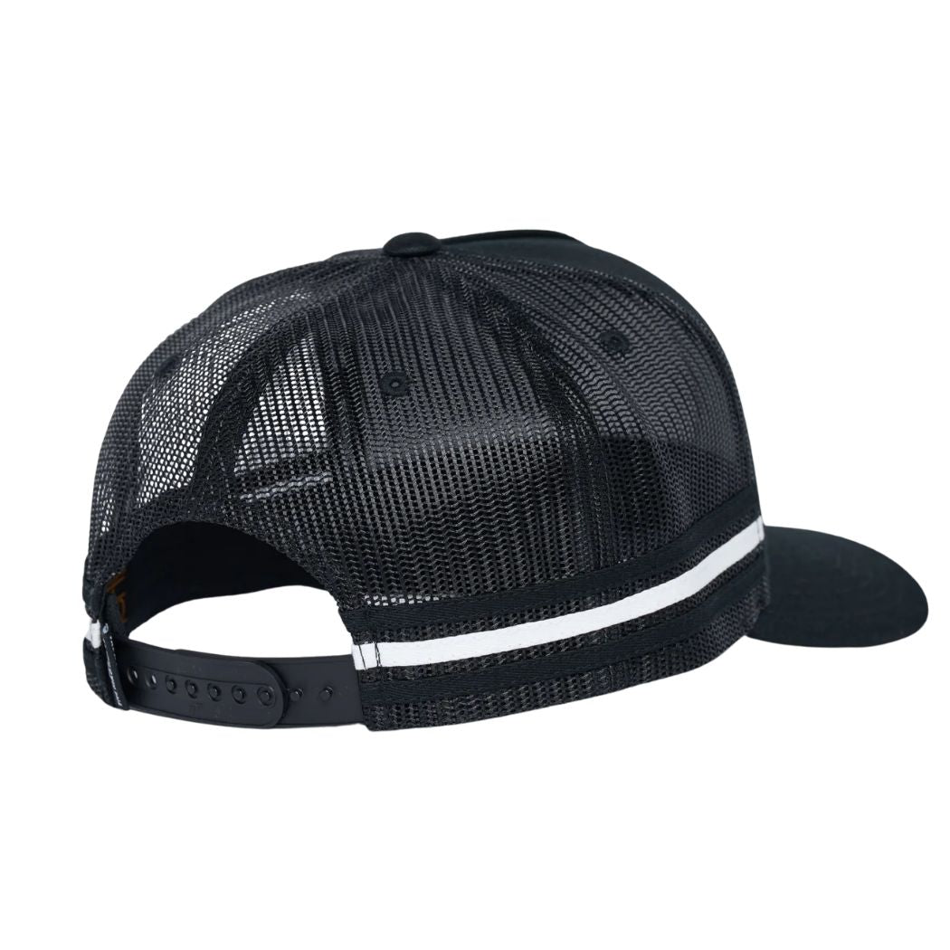 The Mad Hueys H Series Split Twill Trucker Black