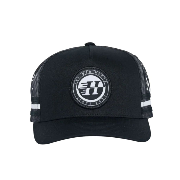 The Mad Hueys H Series Split Twill Trucker Black