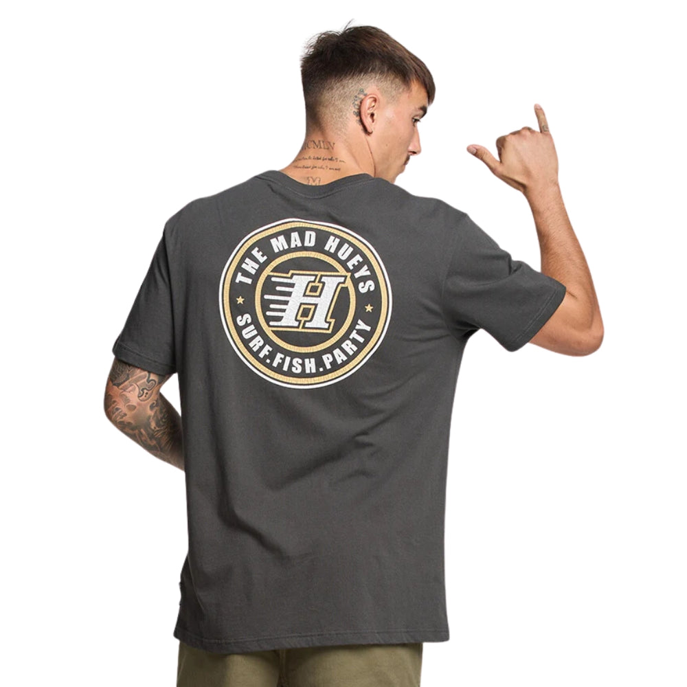 The Mad Hueys H Series Tee Vintage Black