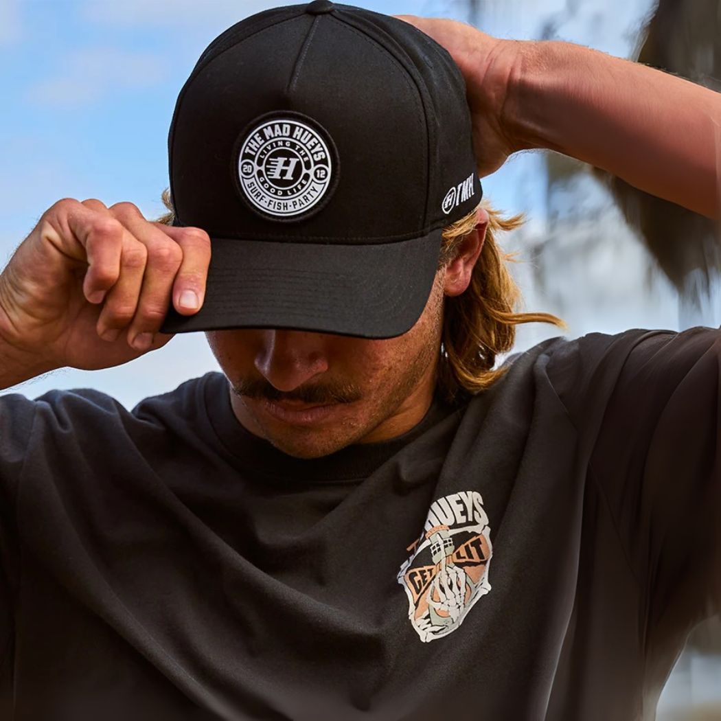 The Mad Hueys Hueys Good Life Twill Snapback Black