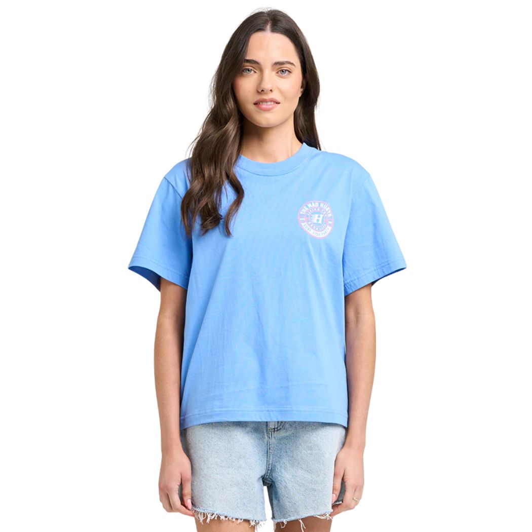 The Mad Hueys Hueys Good Life Womens Tee Cornflower Blue