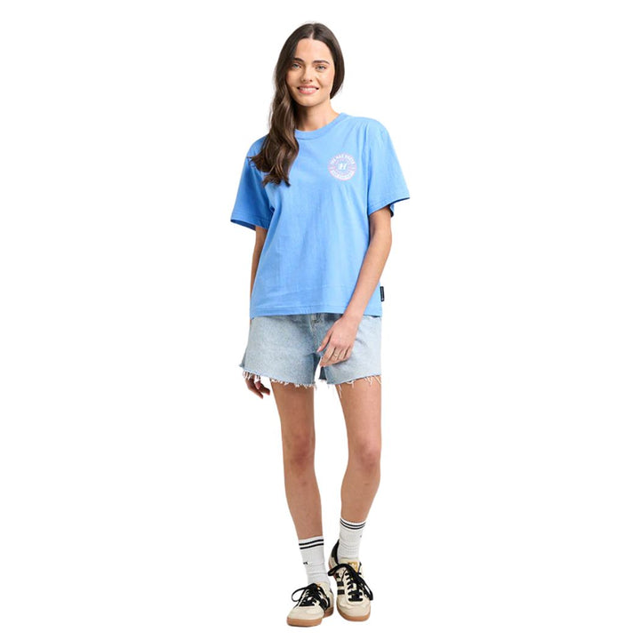 The Mad Hueys Hueys Good Life Womens Tee Cornflower Blue