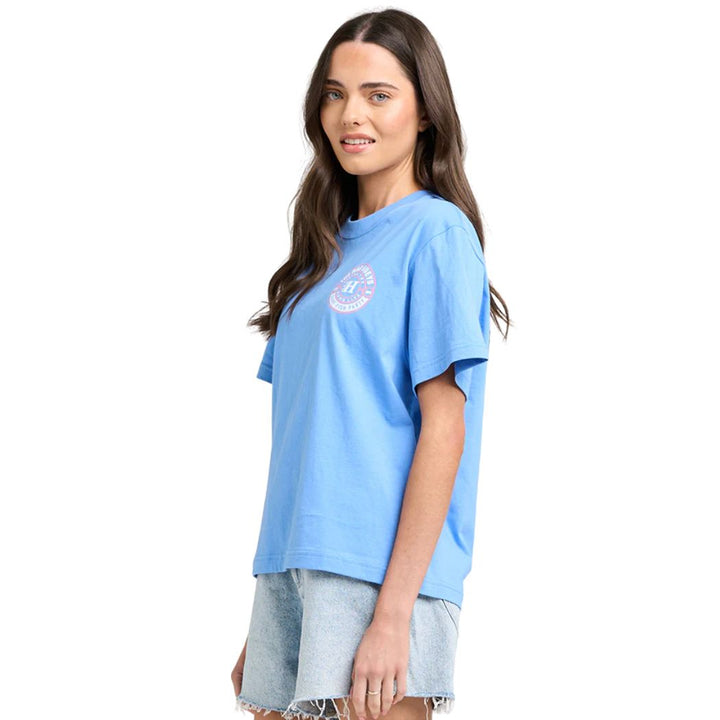 The Mad Hueys Hueys Good Life Womens Tee Cornflower Blue
