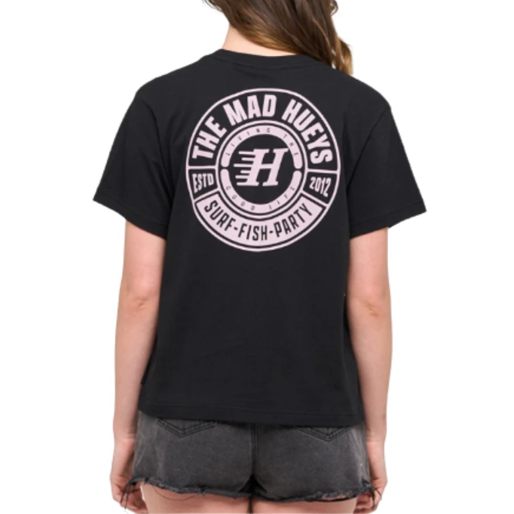 The Mad Hueys Living Hueys Womens Tee Black