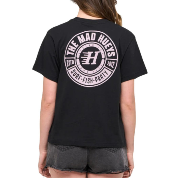 The Mad Hueys Living Hueys Womens Tee Black