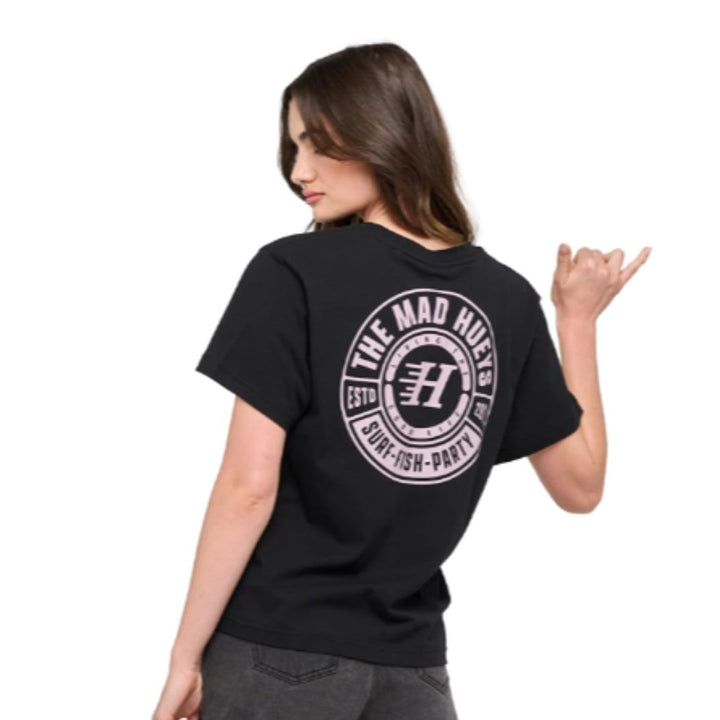 The Mad Hueys Living Hueys Womens Tee Black