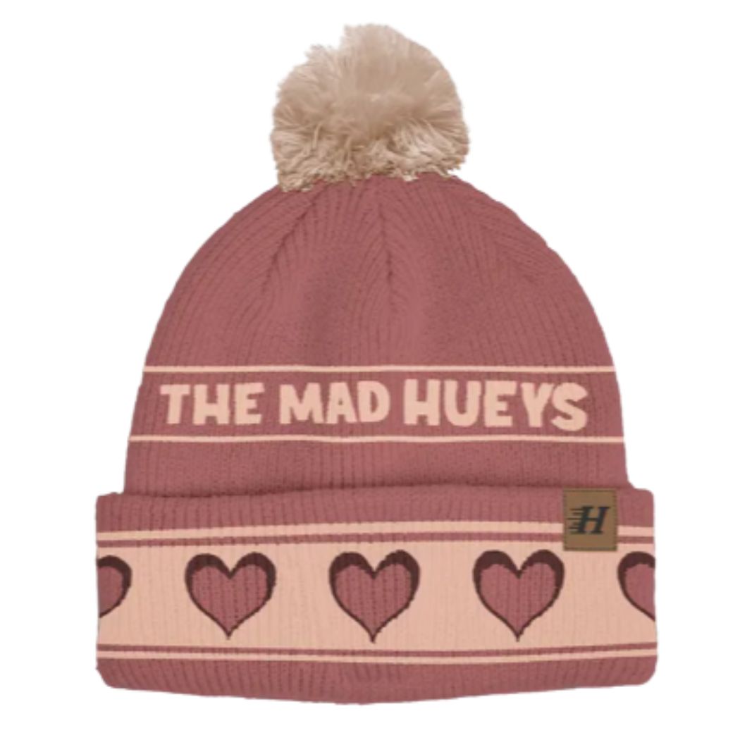 The Mad Hueys Love Hueys Womens Relaxed Beanie Dusty Rose