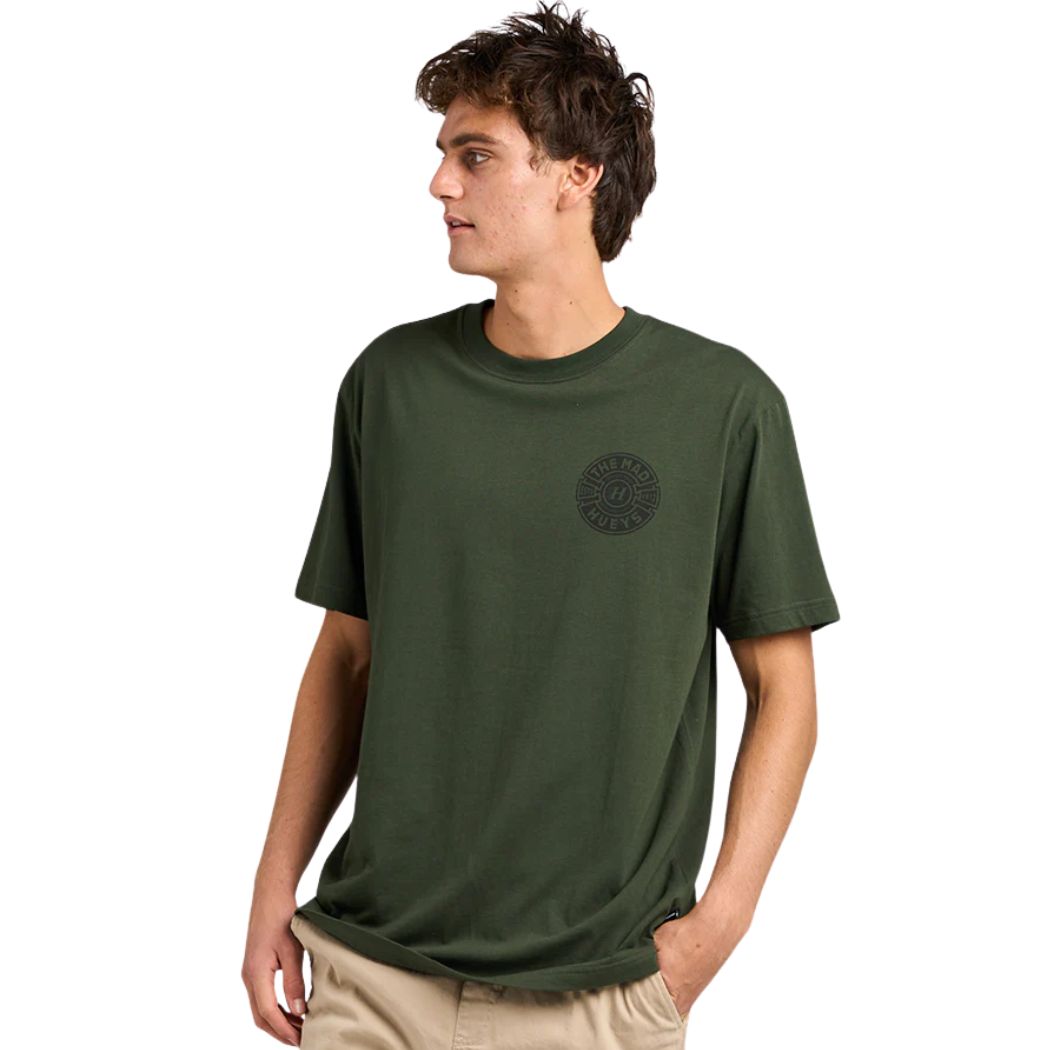 The Mad Hueys Mad Series Tee Oil Green
