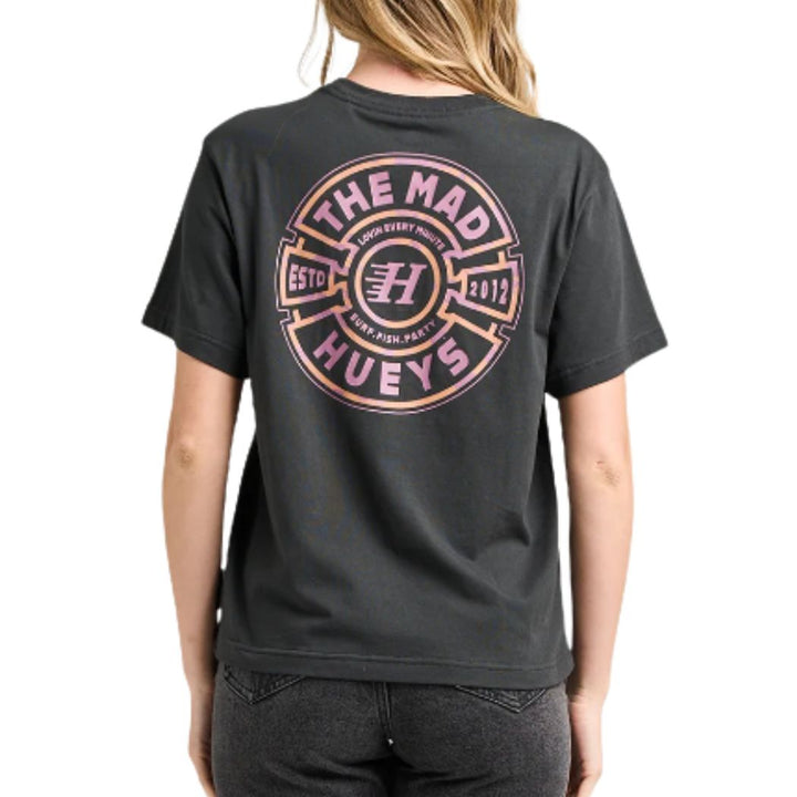 The Mad Hueys Mad Series Womens Tee Vintage Black
