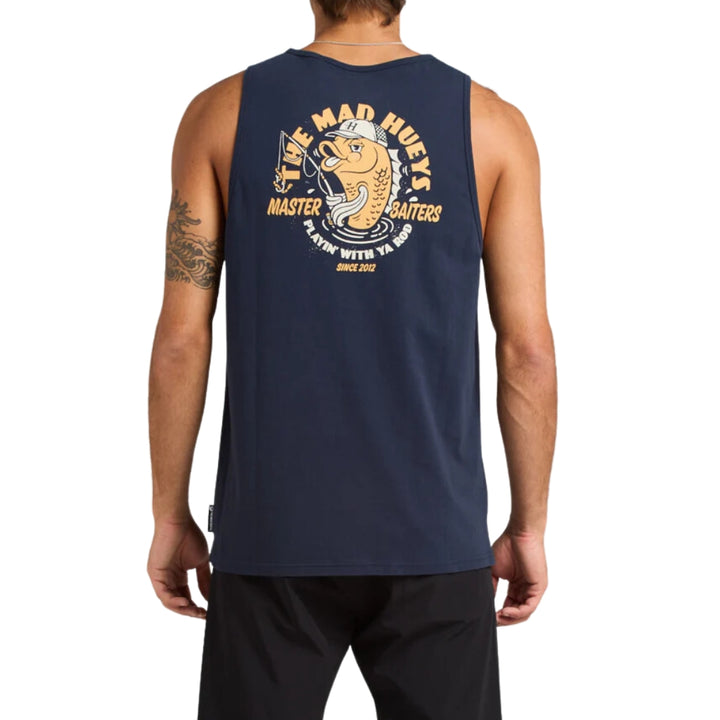 The Mad Hueys Master Baiters Tank Navy 