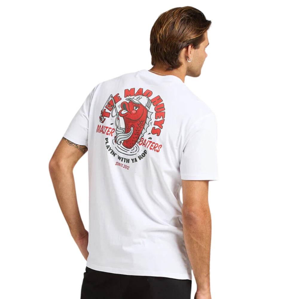 The Mad Hueys Master Baiters Tee White