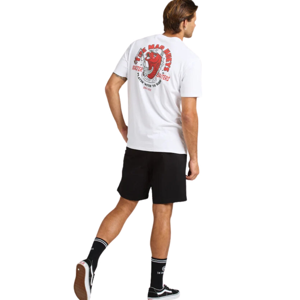 The Mad Hueys Master Baiters Tee White