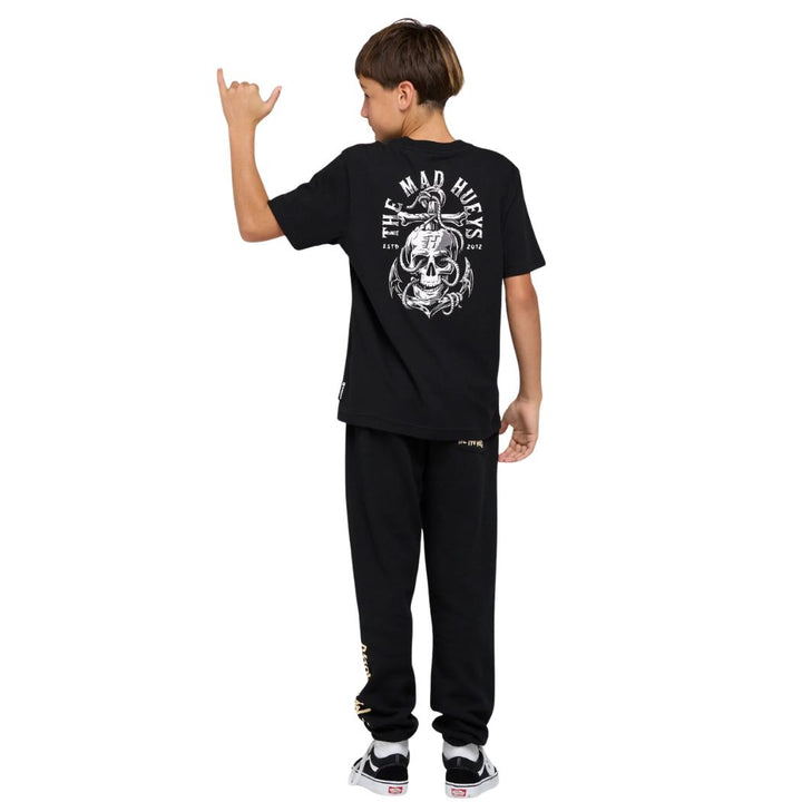The Mad Hueys Rope Skull Anchor Youth Tee Black
