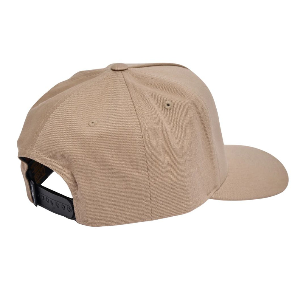The Mad Hueys Shield Fk Off Twill Snapback Tan