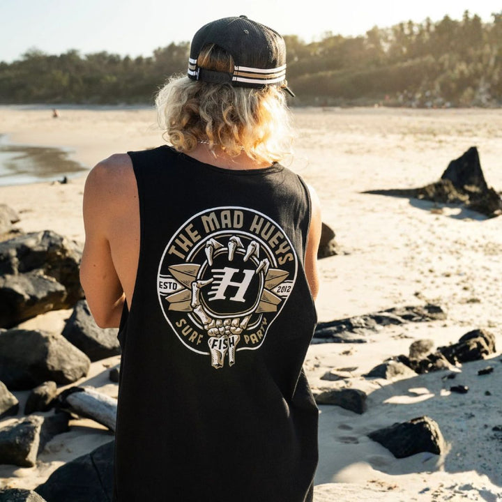 The Mad Hueys Surf Hueys Tank Black