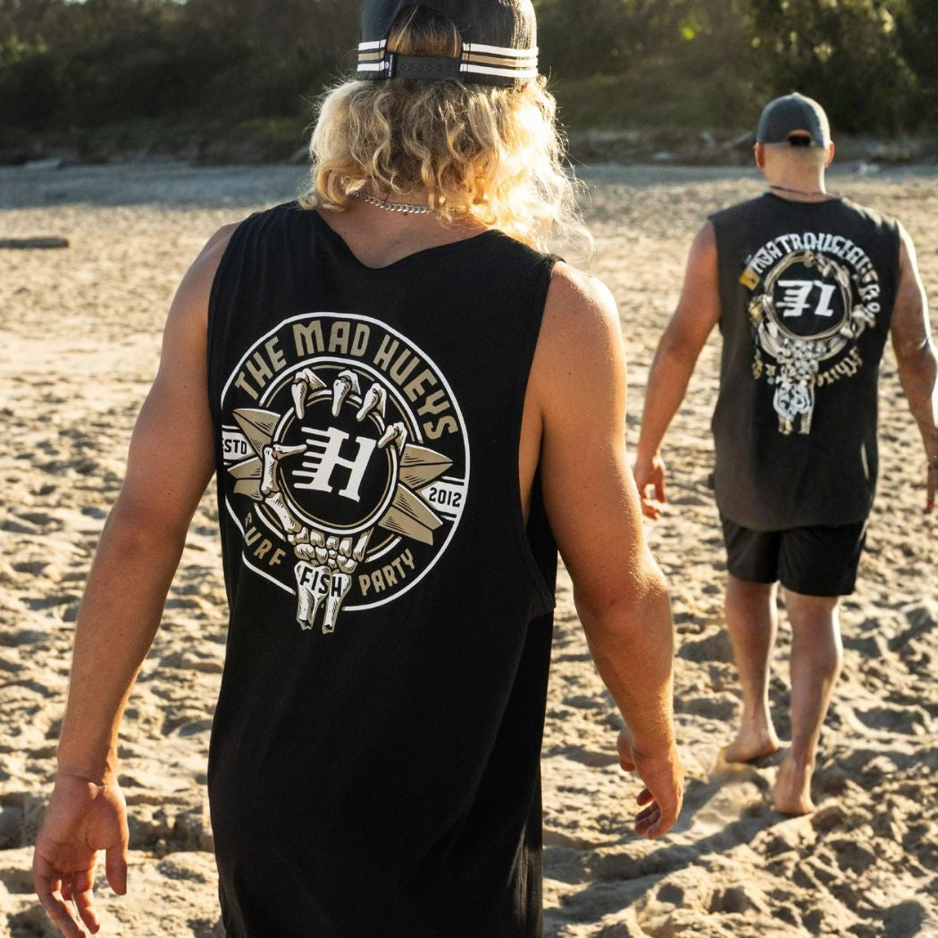 The Mad Hueys Surf Hueys Tank Black