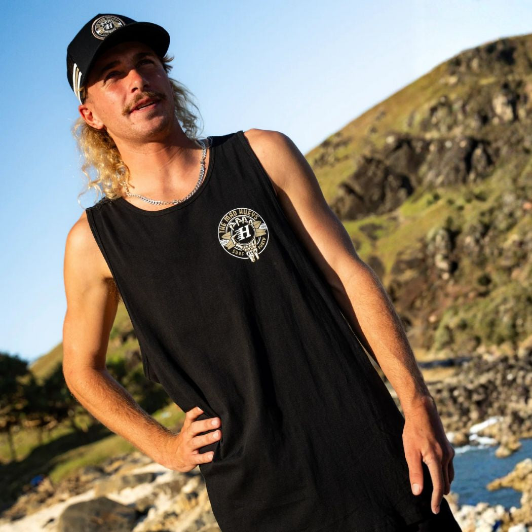 The Mad Hueys Surf Hueys Tank Black