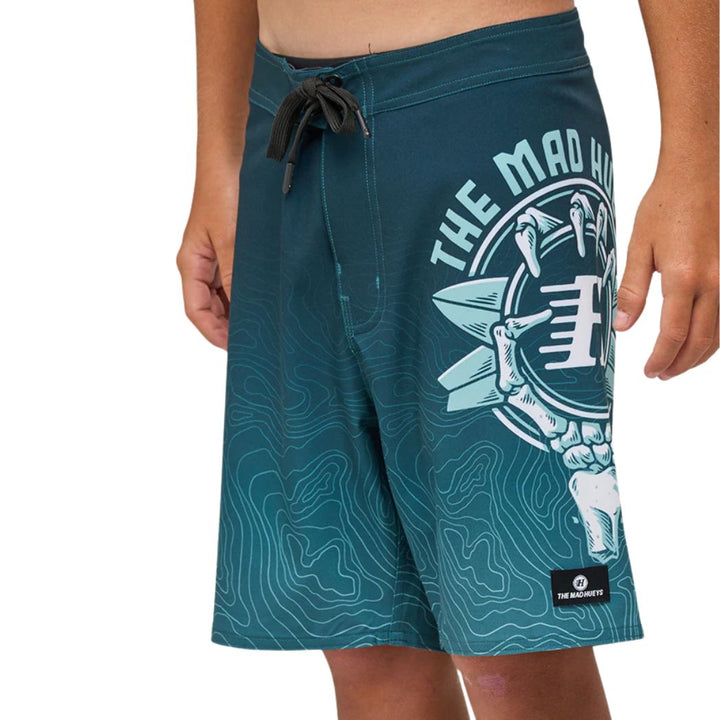 The Mad Hueys Surfing H Youth Boardshort Black