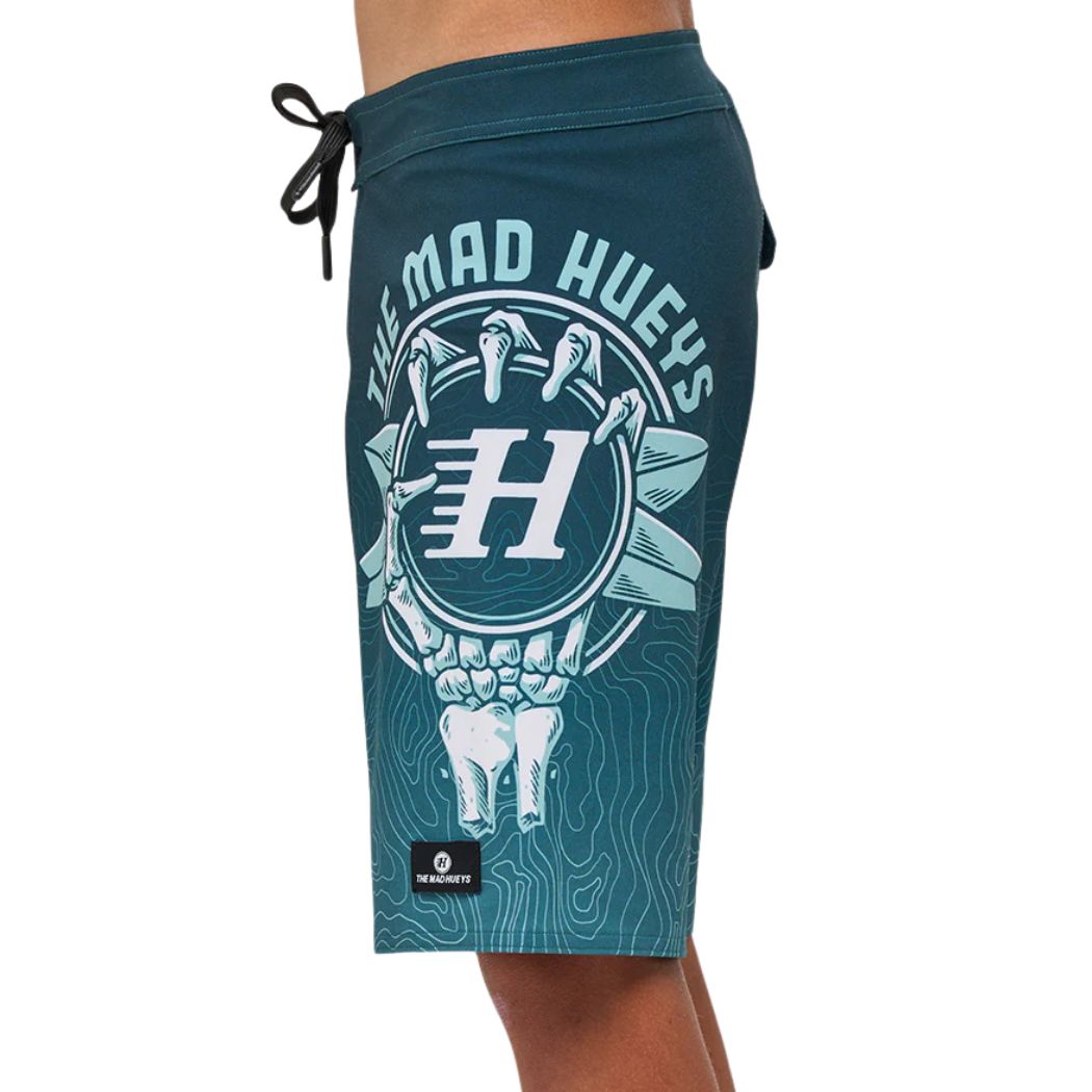 The Mad Hueys Surfing H Youth Boardshort Black