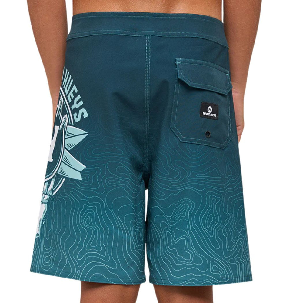 The Mad Hueys Surfing H Youth Boardshort Black