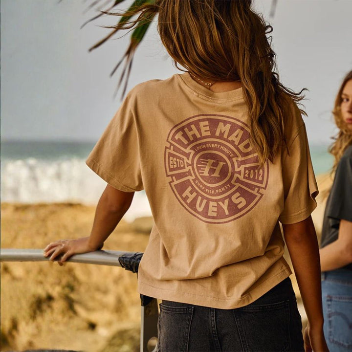 The Mad Hueys Womens Mad Series Tee Latte