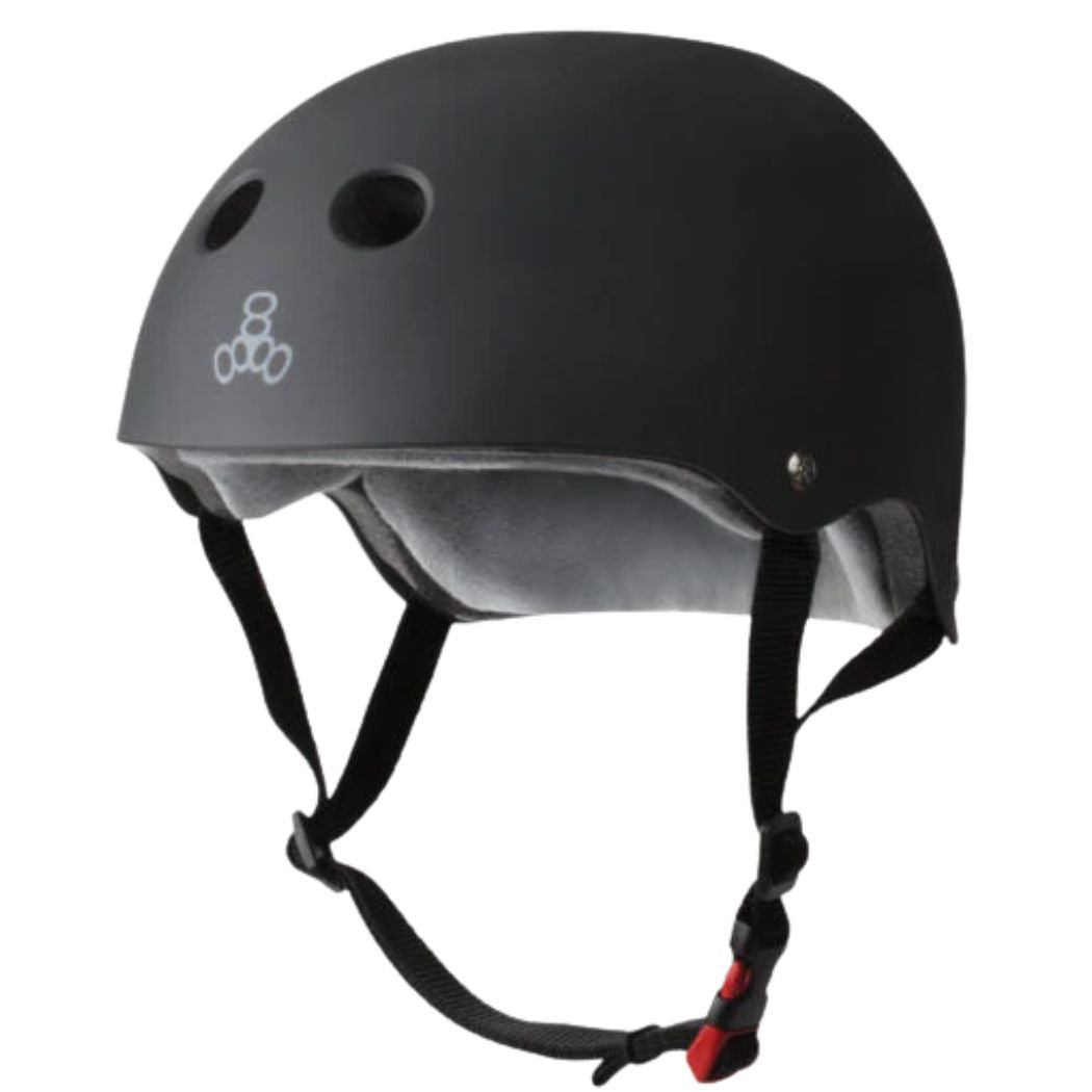 Triple Eight Certified SS Matte Black Helmet