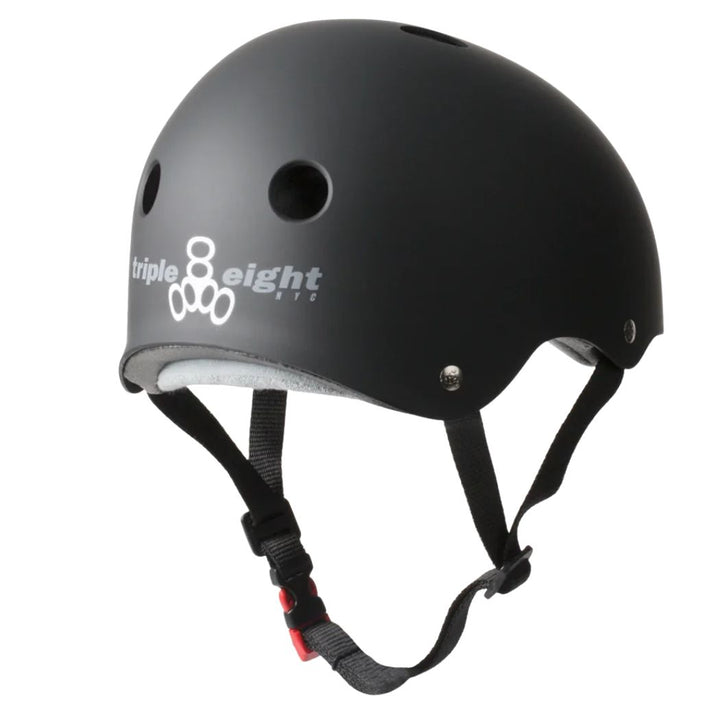Triple Eight Certified SS Matte Black Helmet