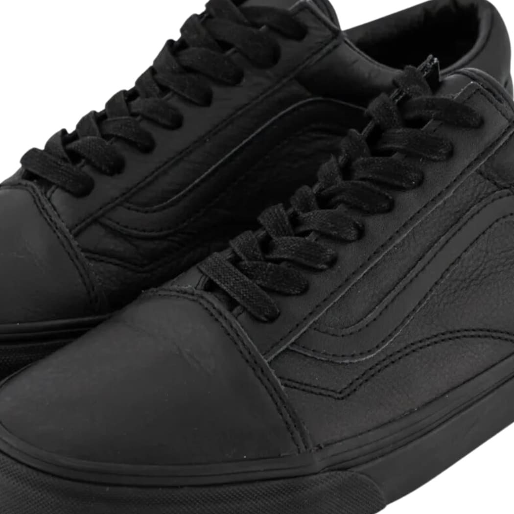 Vans Old Skool Black Leather Shoes Jungle Surf Shop