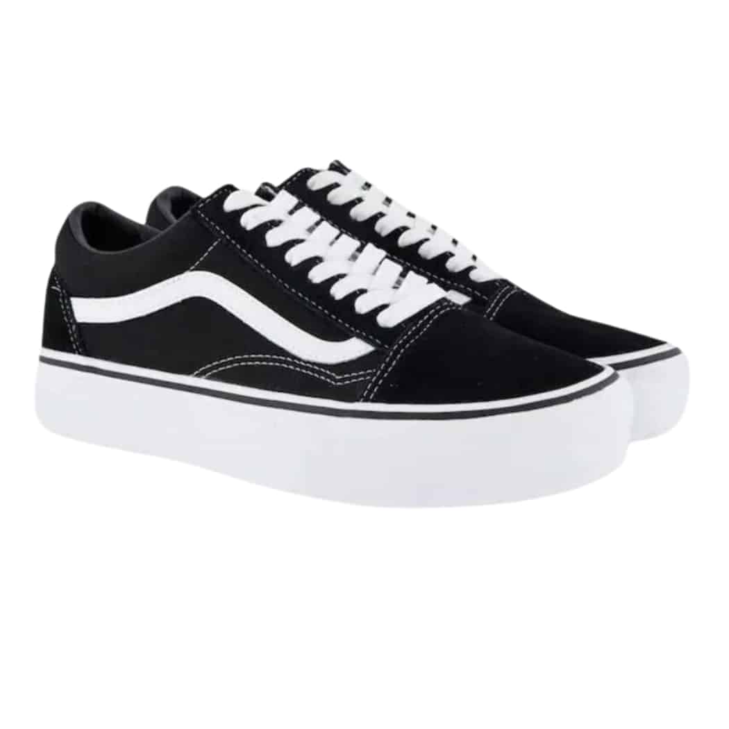 Vans Old Skool Platform Black White Shoes